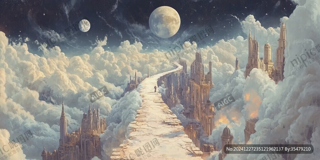 夢幻場景插畫