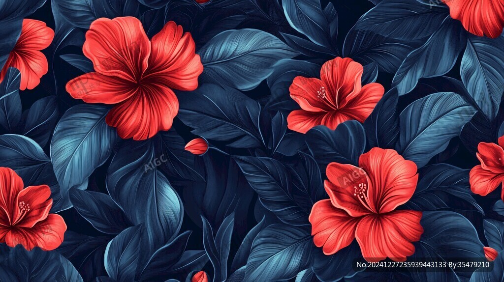滿版火鶴花背景