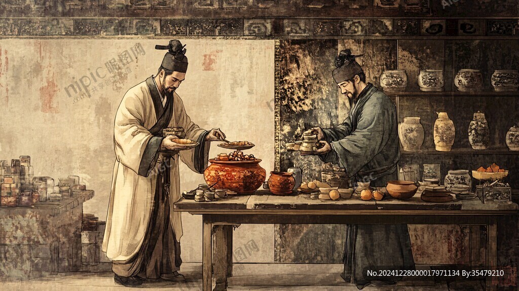 古代制藥場景