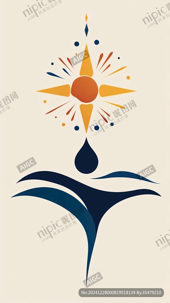 水滴火焰結合logo