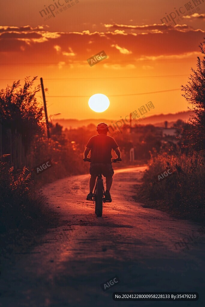 夕陽自行車