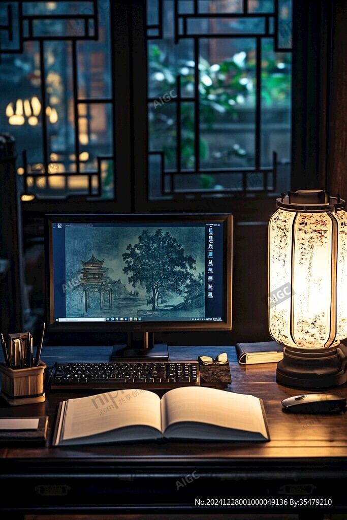 傳統書房場景