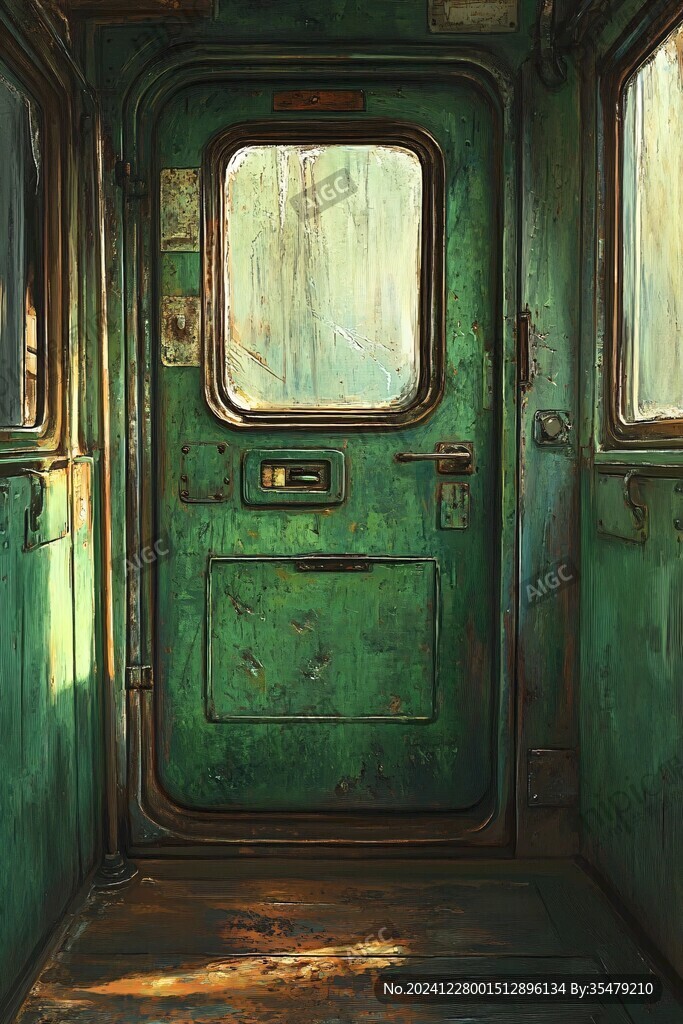綠皮火車車門