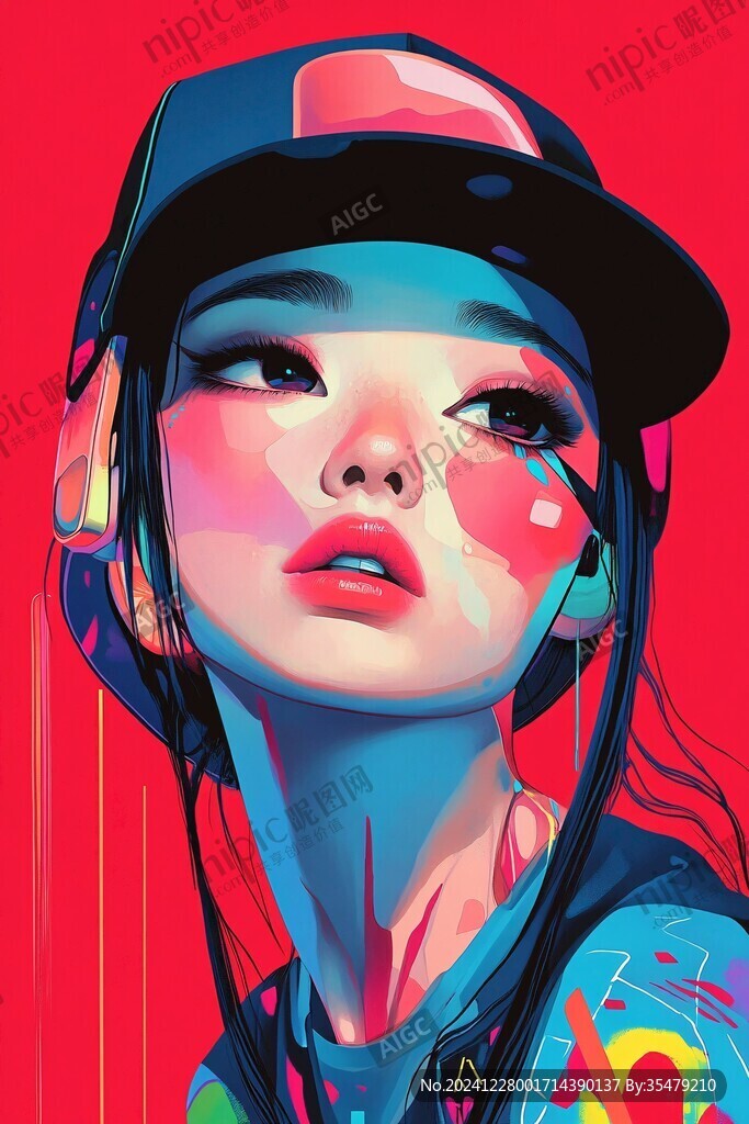 網(wǎng)紅潮流插畫