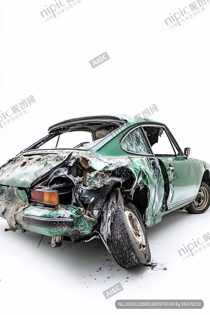 破爛跑車素材