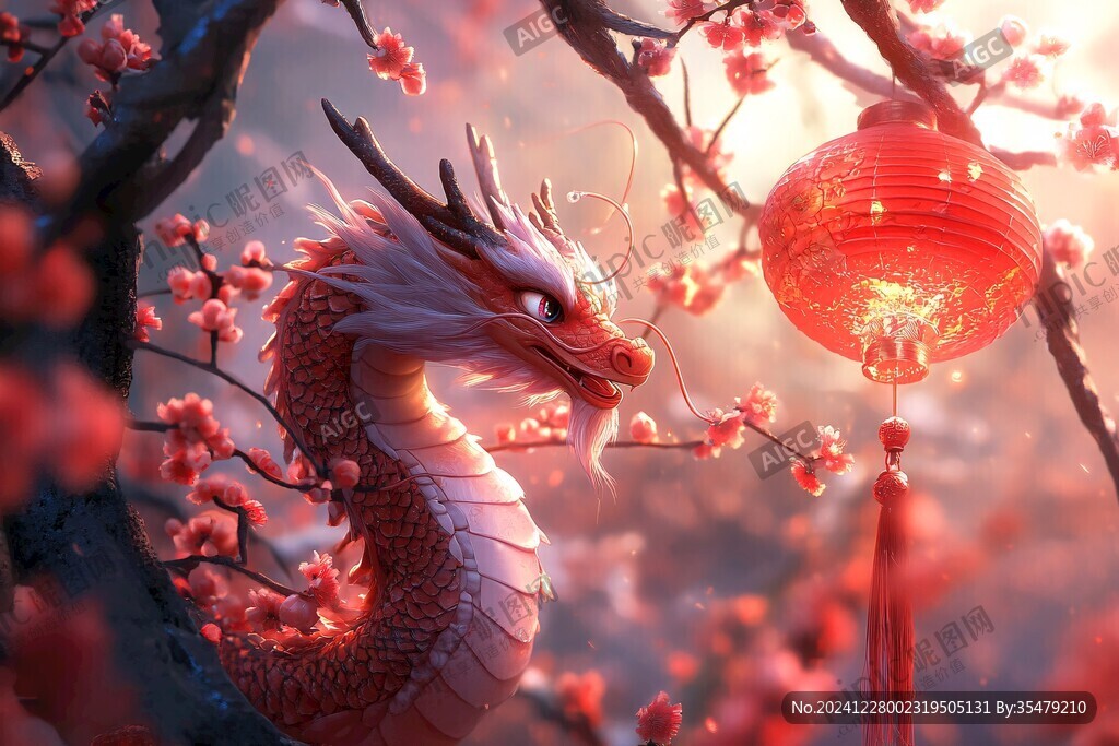龍年橫版插畫
