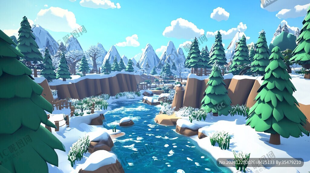 雪山大場景