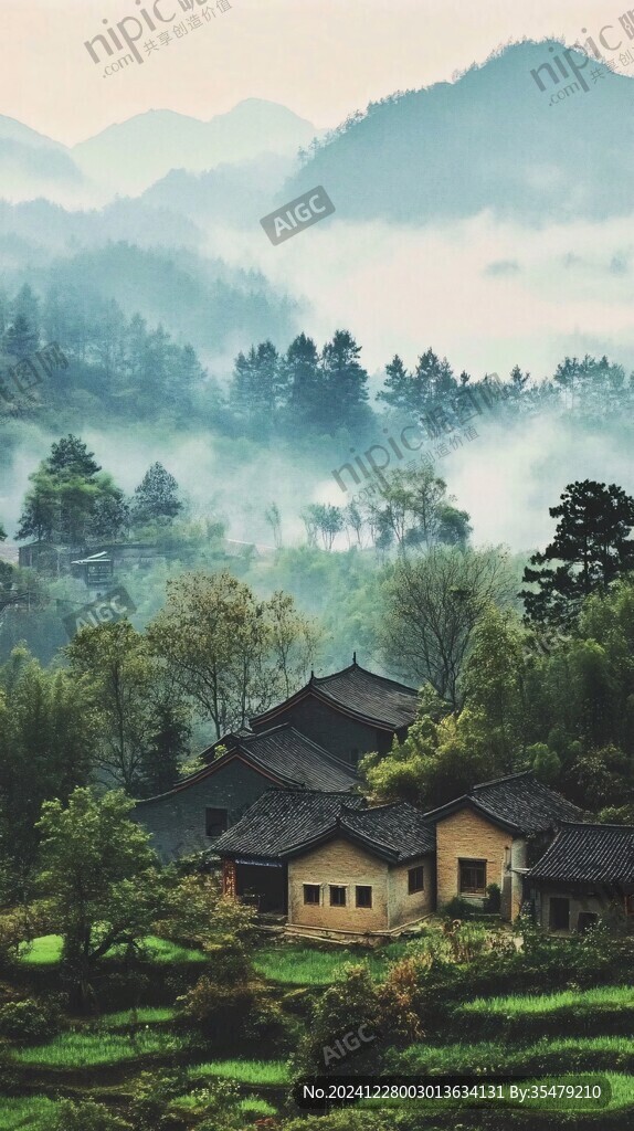 唯美大山深處有人家