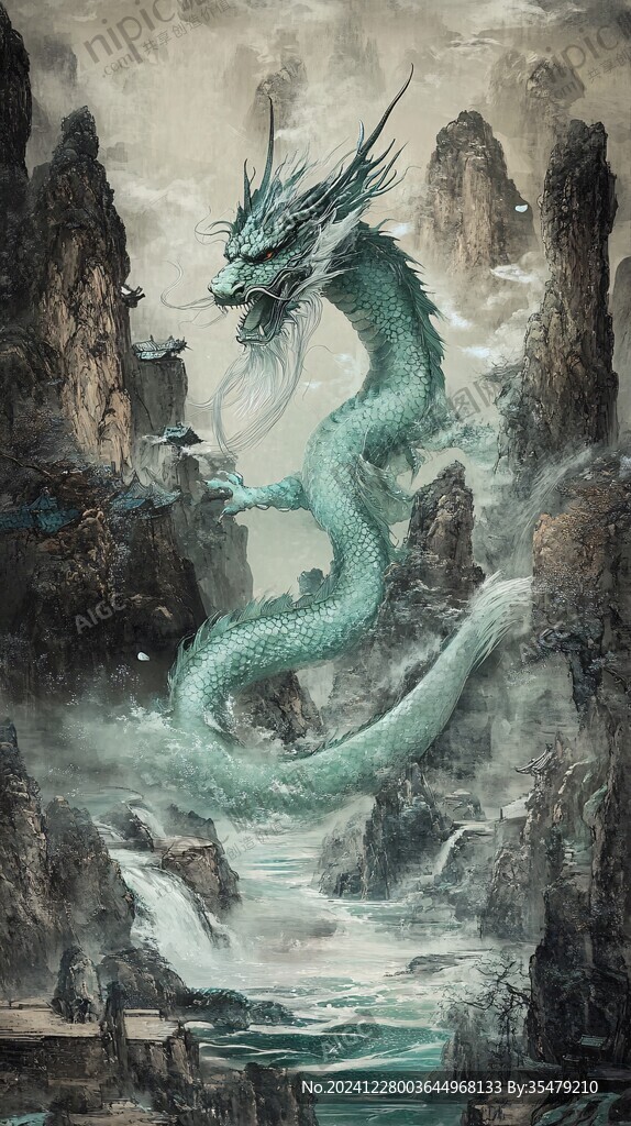 古風(fēng)龍插畫