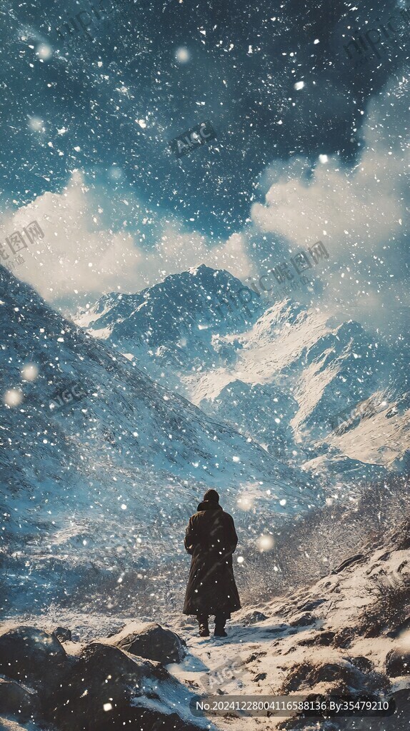 星辰大海男孩背影