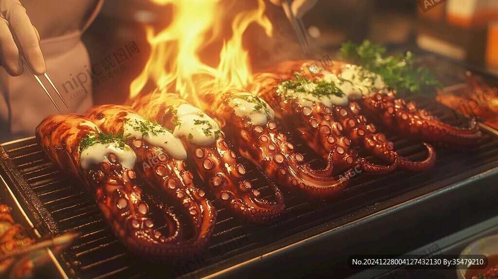 烤章魚廣告