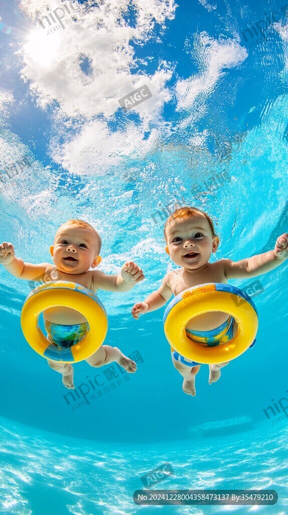 baby游泳海報