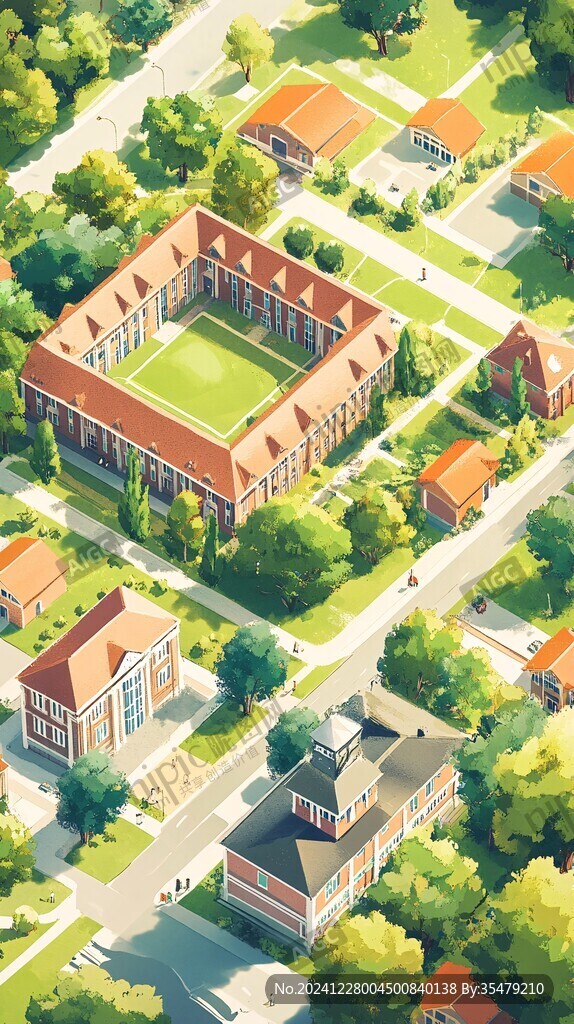 斯坦福大學(xué)旅游插畫