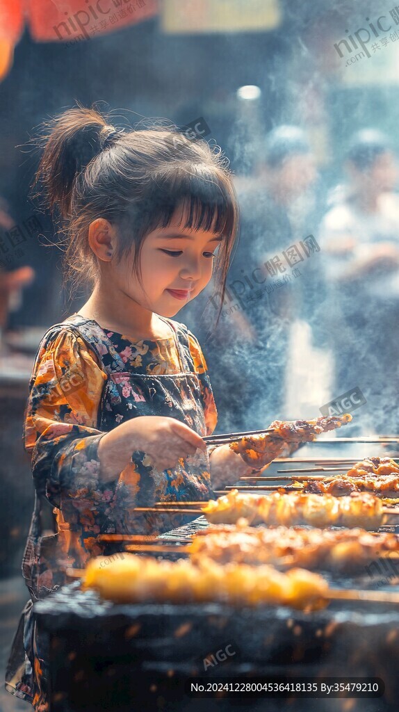 賣荔枝的小女孩