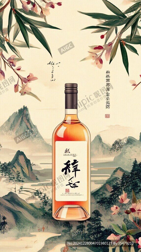 荔枝酒插畫(huà)
