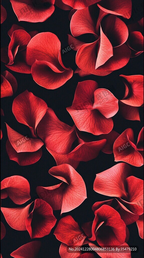 紅色鮮花花瓣