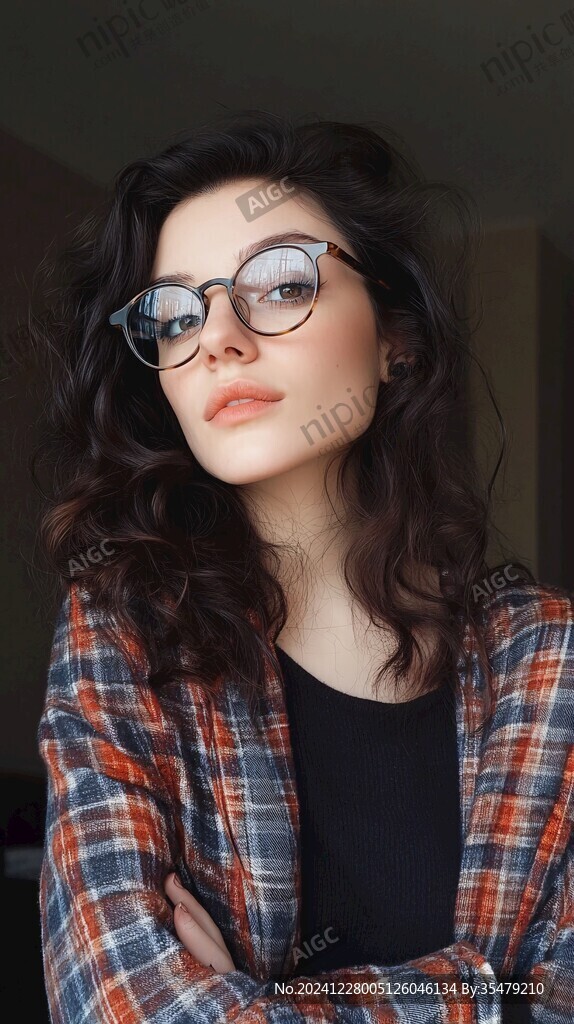戴眼鏡美女