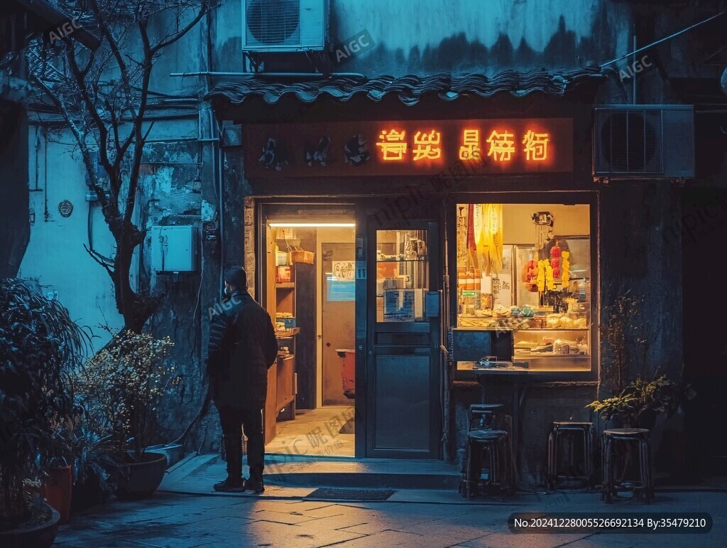 小賣部夜景