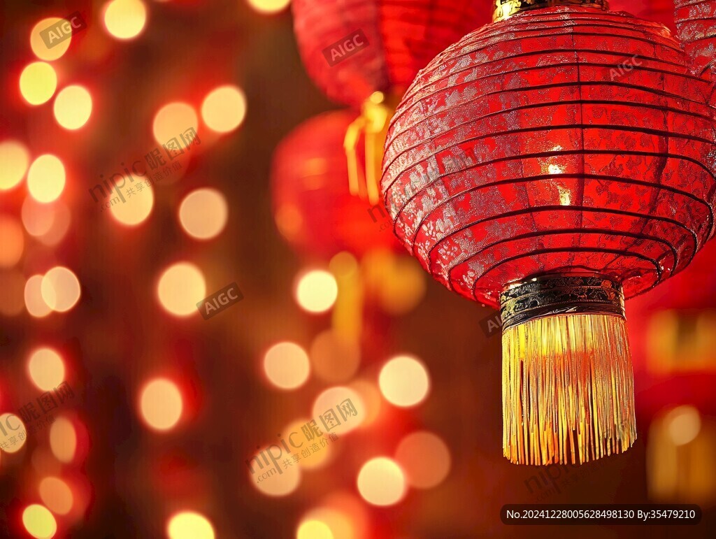喜慶場景燈籠密布