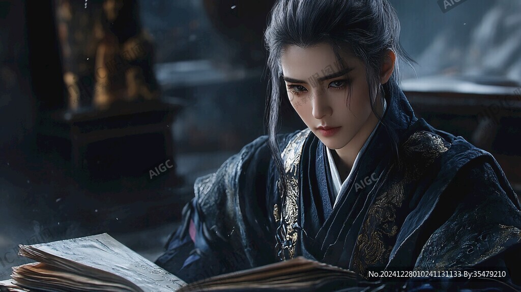 藍(lán)色古裝