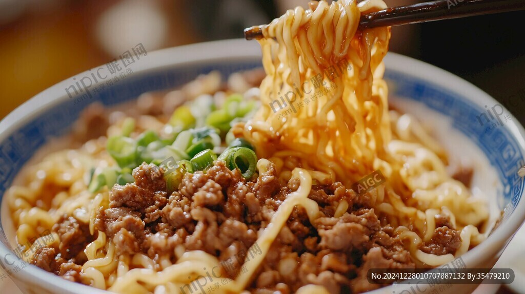 肉沫面特寫(xiě)