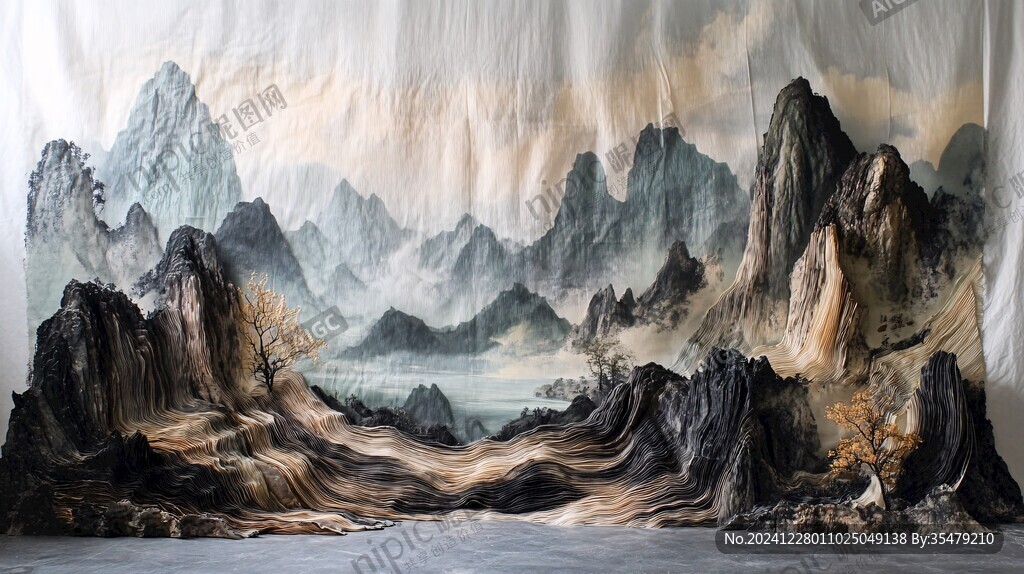 巨幅創(chuàng)意山水畫