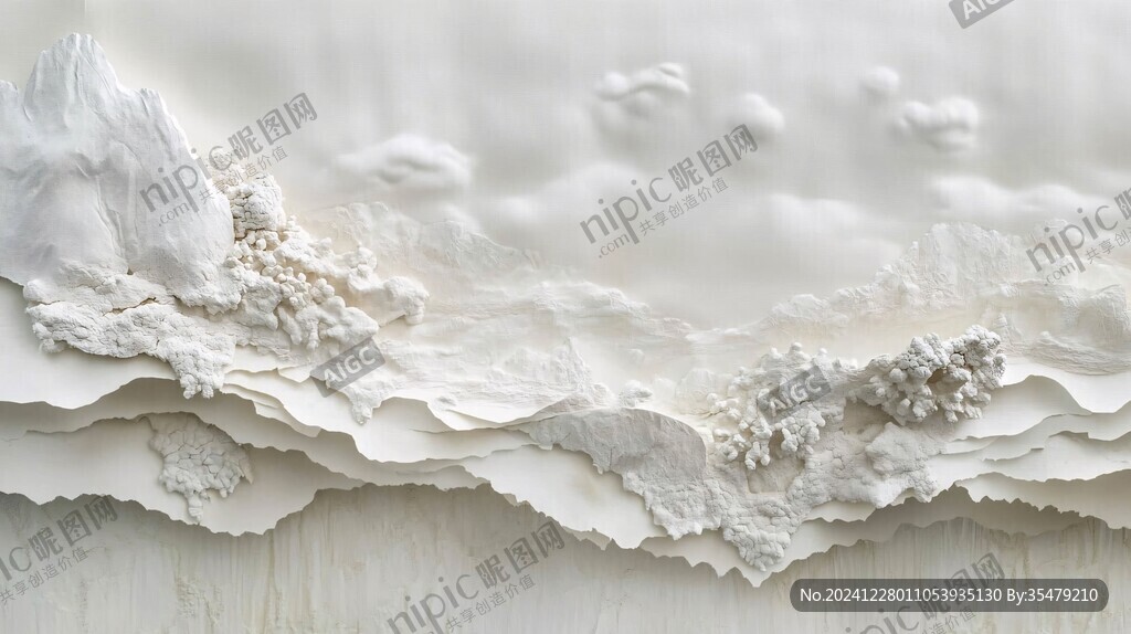 抽象微晶石山水