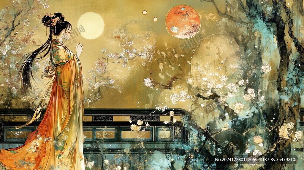 古典美女壁紙