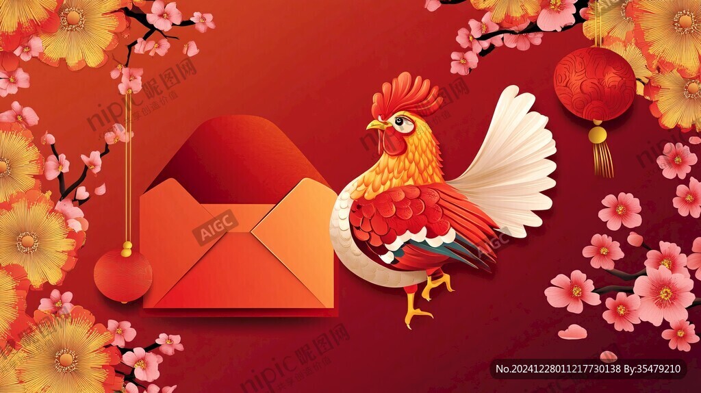 雞年紅包賀卡信封