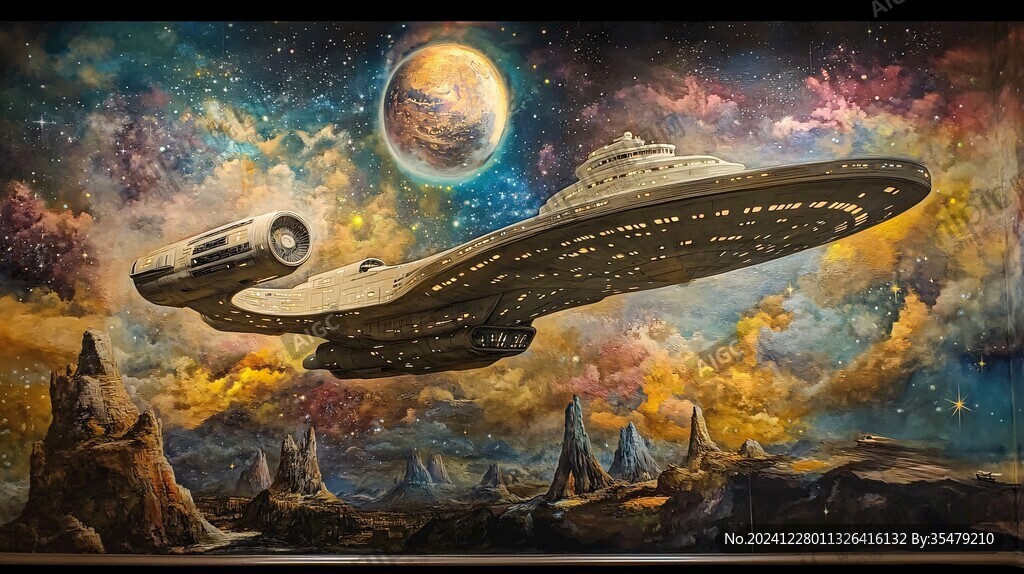 宇宙大戰壁畫