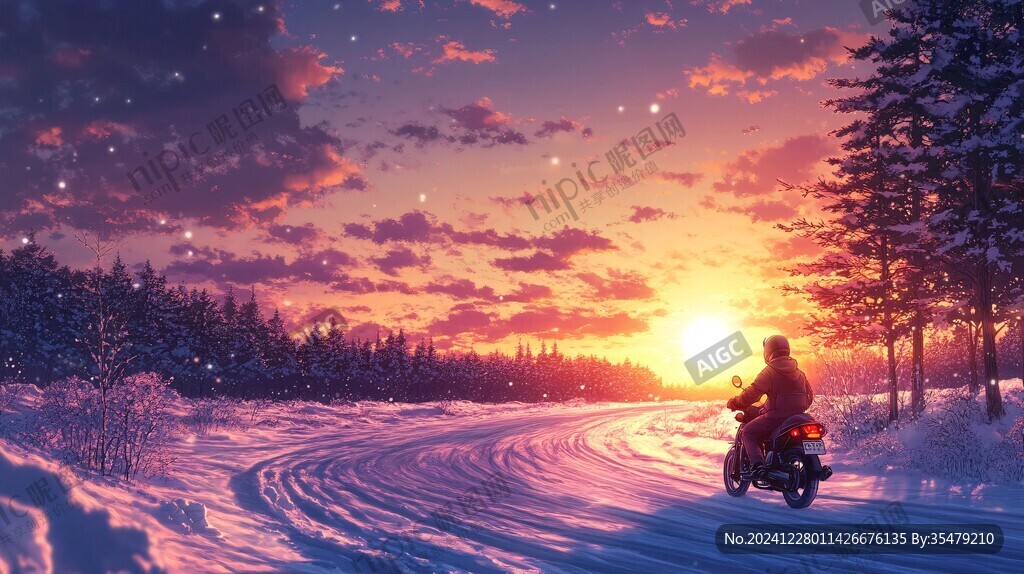 雪地里騎單車