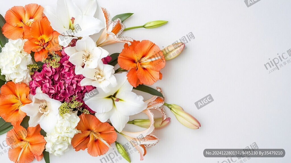 高清大圖鮮花花束