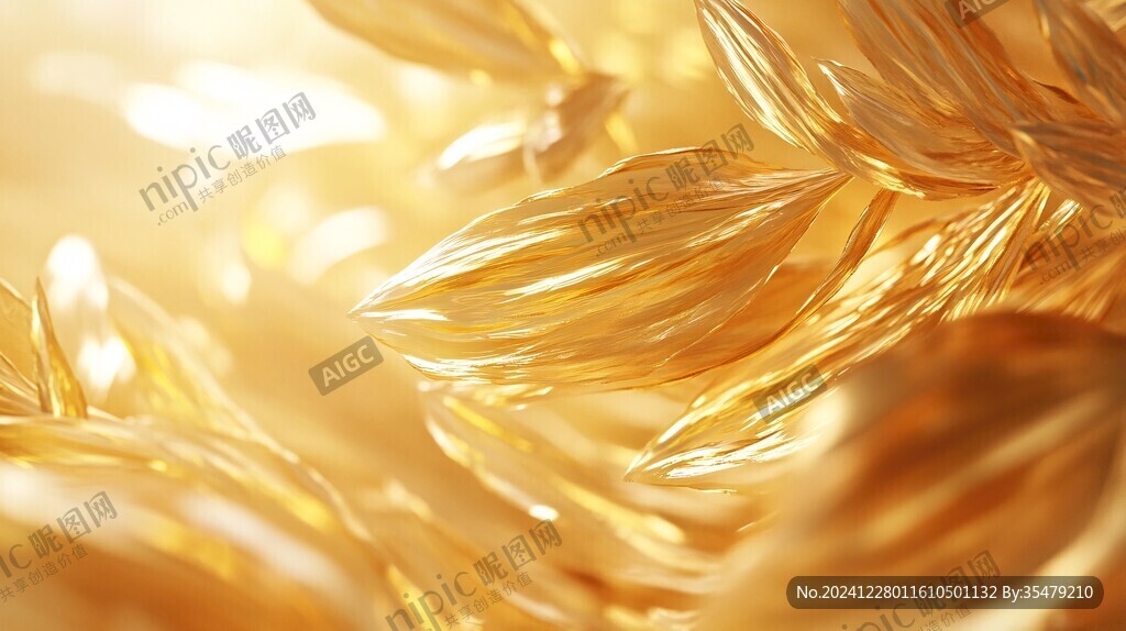 金色麥浪抽象背景圖