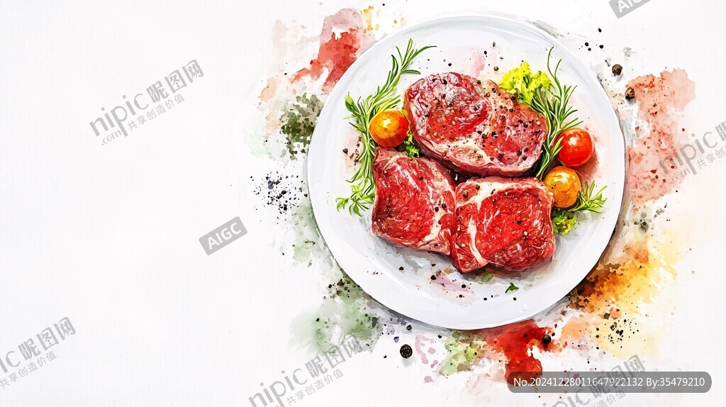 西餐牛排氛圍圖