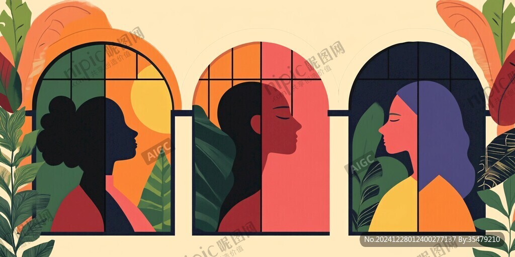 簡(jiǎn)約插畫女性化