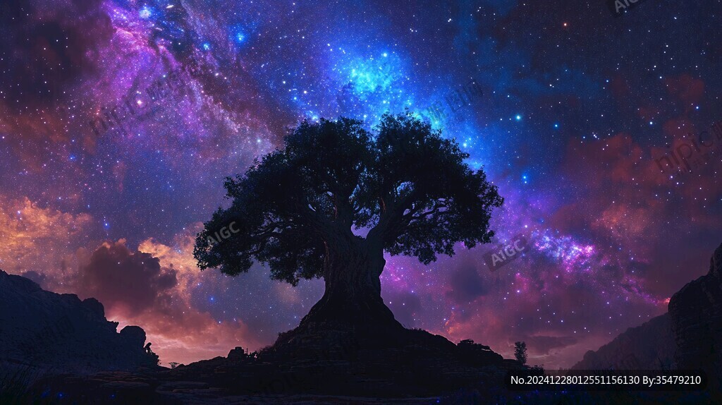 神秘夢幻的大樹
