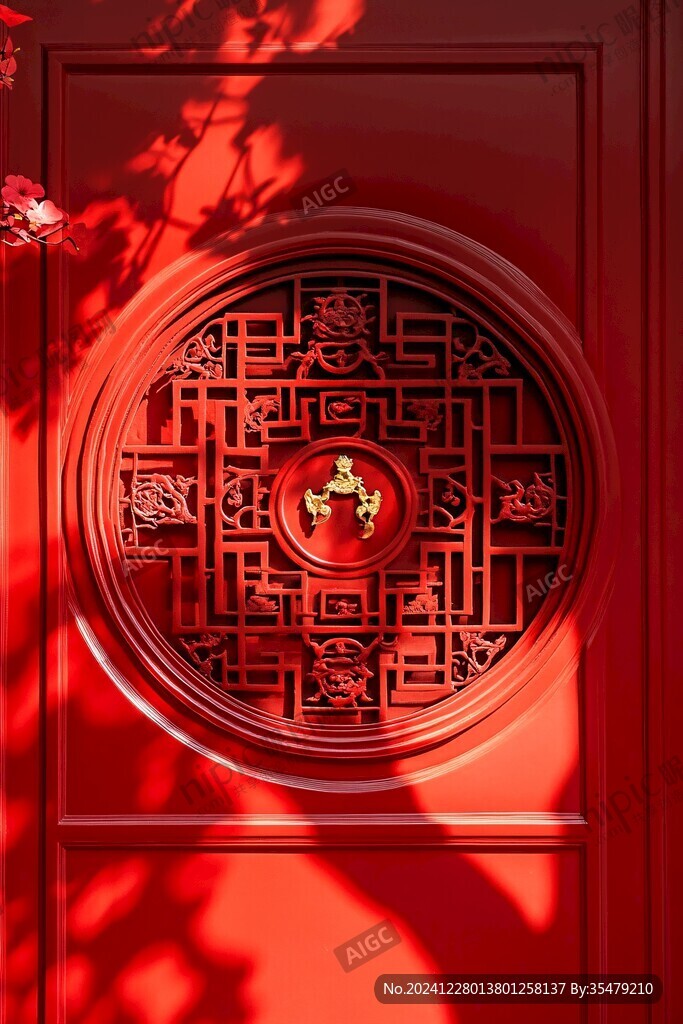 中式紅色開盤