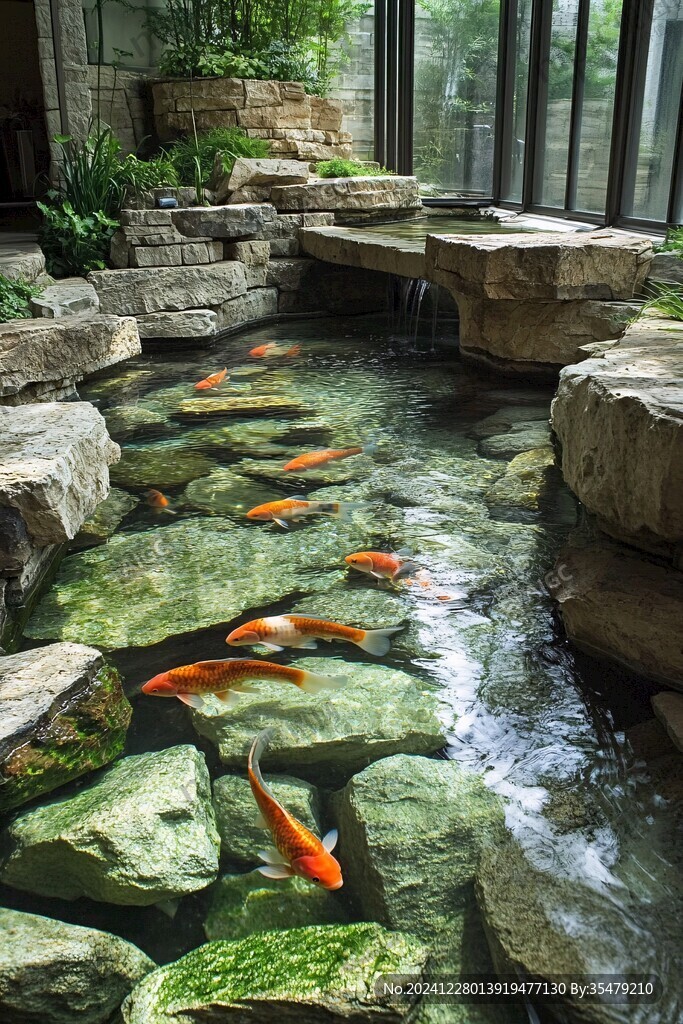 中庭魚池