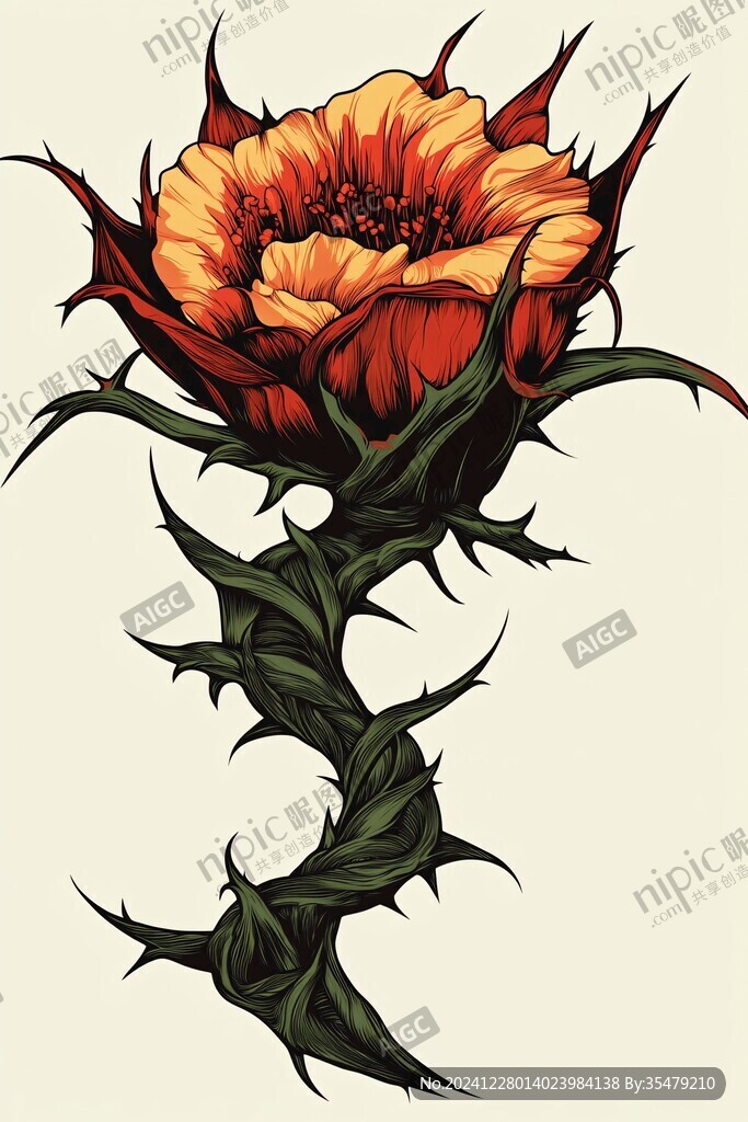 金盞花插畫
