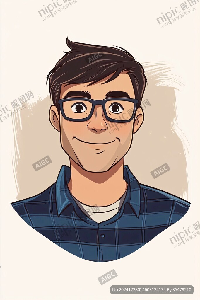 正面人物插畫