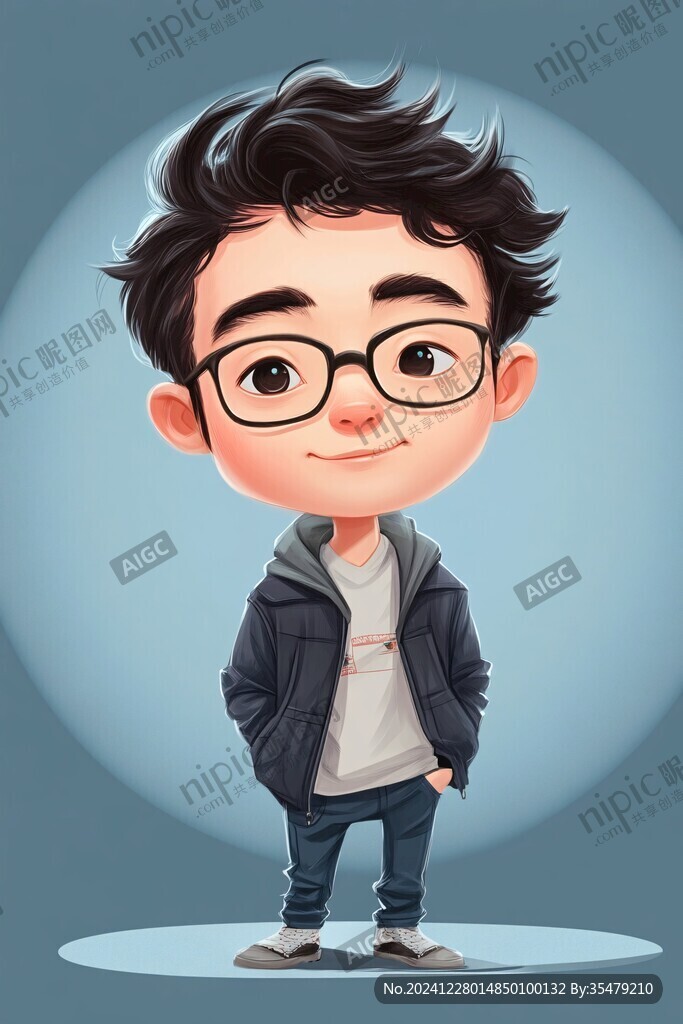 q版青年少年男生