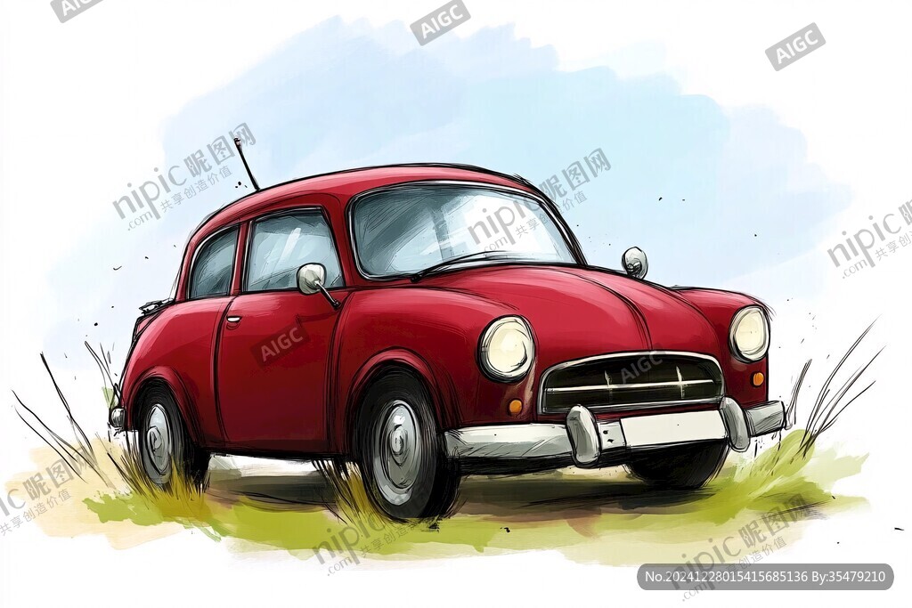 小汽車插畫