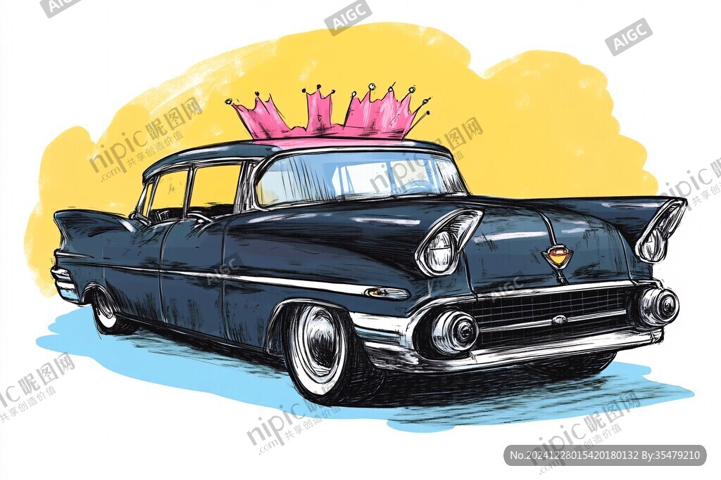 復古車插畫
