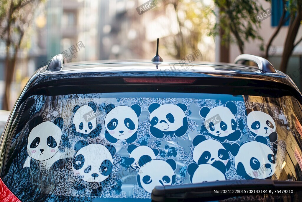 汽車玻璃上的繪畫