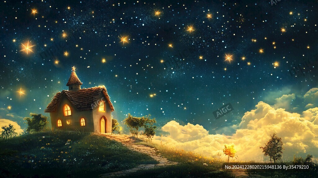 夢(mèng)幻夜晚立體畫