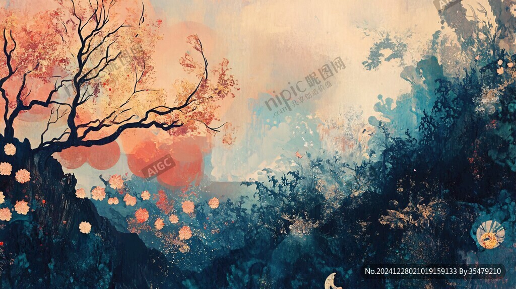 浪漫唯美夢幻抽象寫意