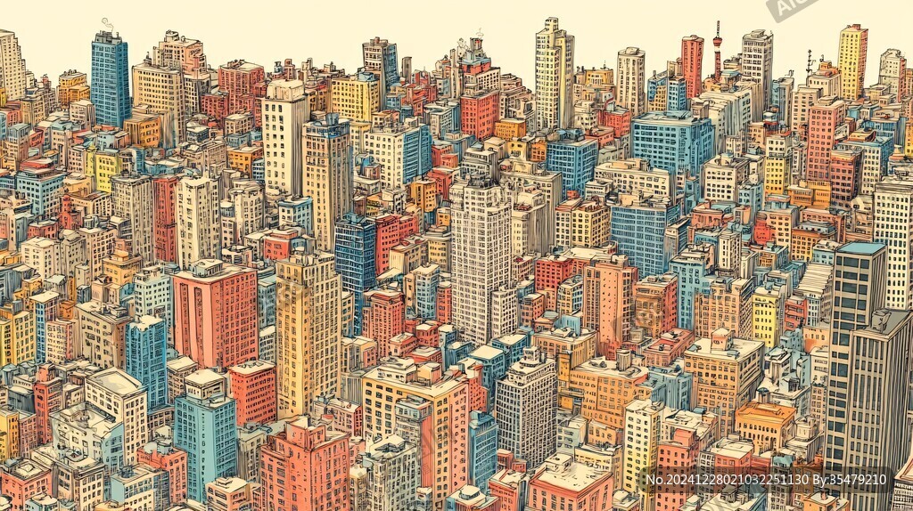 密集的住宅