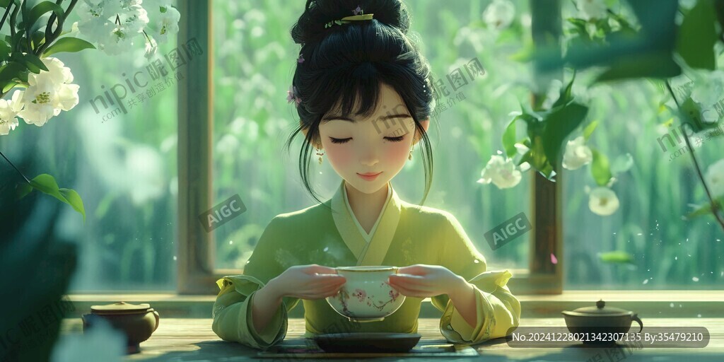 抹茶與少女