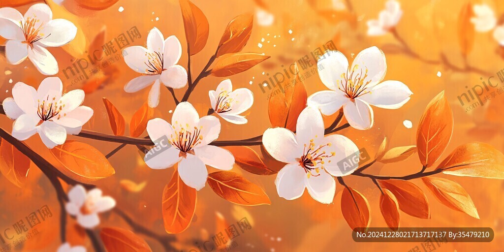 春天櫻花插畫