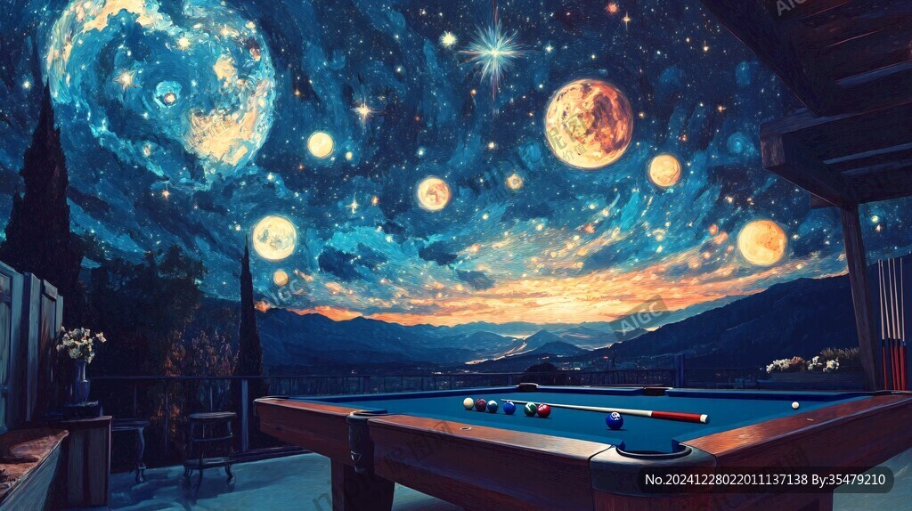 3d宇宙壁畫